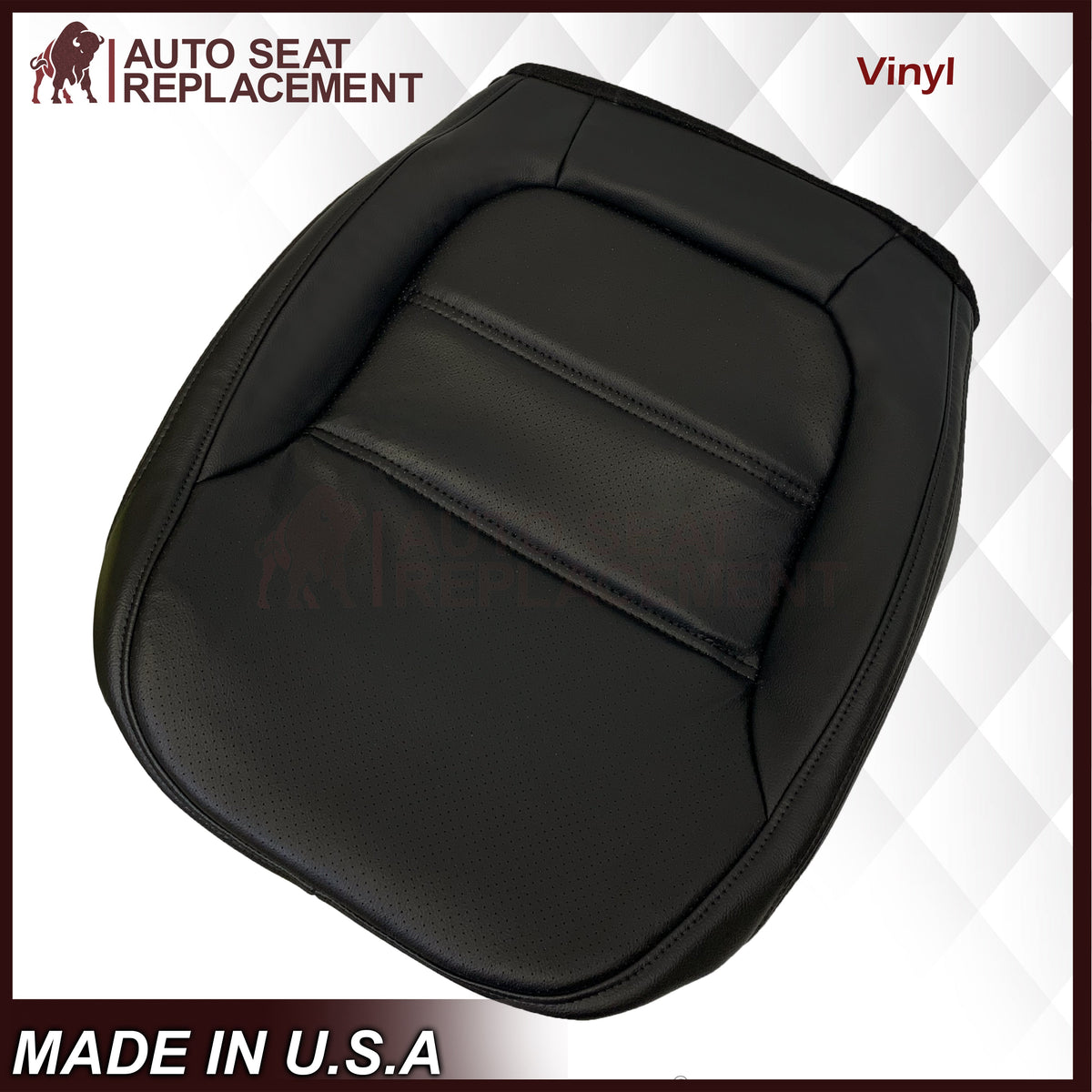 2011 - 2017 Volkswagen Jetta Bottom Perforated Genuine Leather OR Synthetic Leather Seat Cover In Black