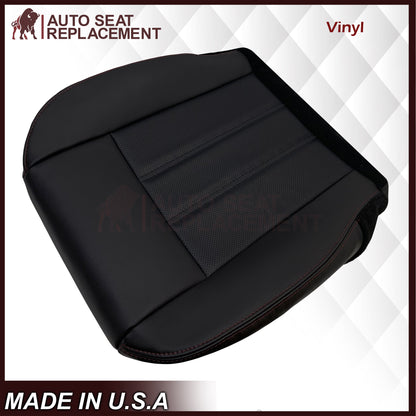 2008 -2020 For Dodge Grand Caravan Front Replacement Seat Cover W/ Red Stitching