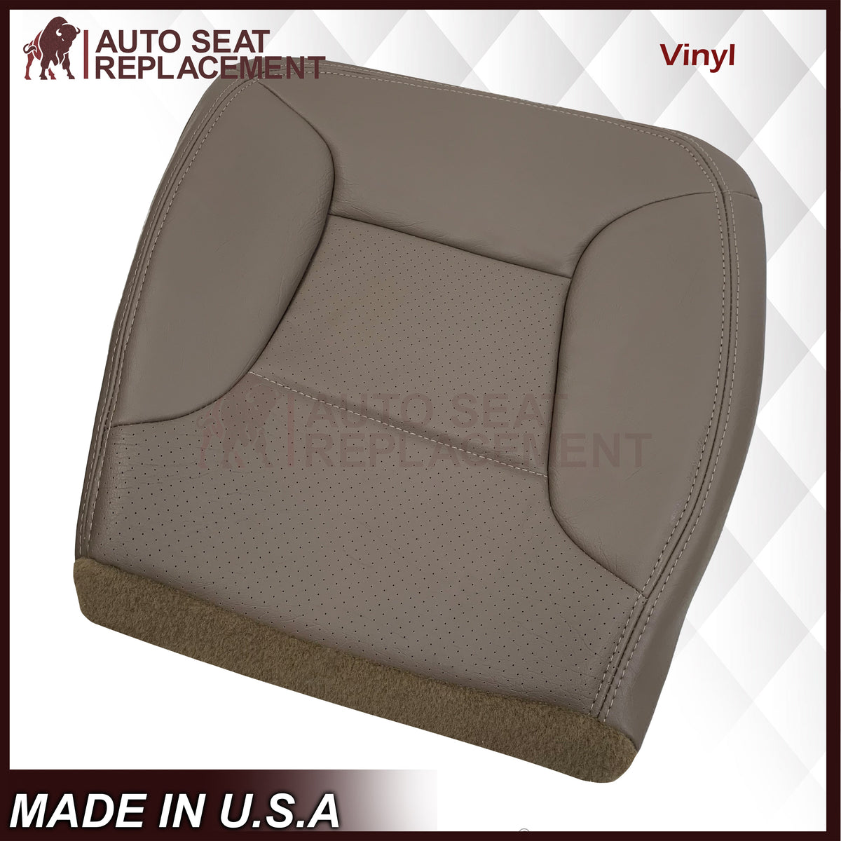 1992 - 1996 Ford Bronco Eddie Bauer Synthetic Leather Seat Cover In Mocha Tan