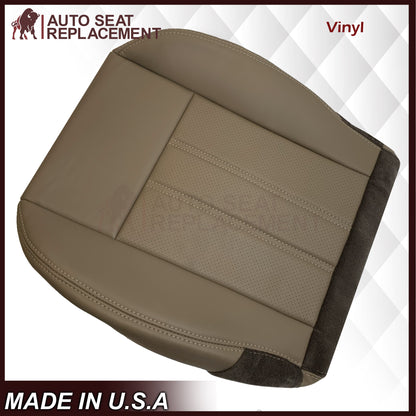 2008 -2020 For Dodge Grand Caravan Front Replacement Seat Cover: Tan Perforated