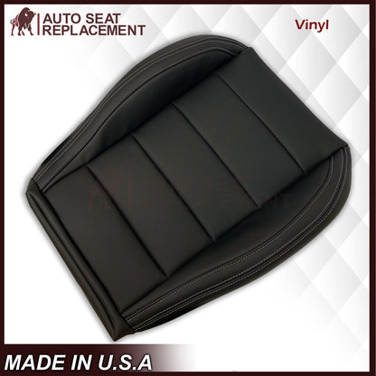 2015-2023 Ford Mustang GT Coupe V6 V8 Perforated Vinyl Replacement Bottom Seat Covers In Black: Choose Your Side
