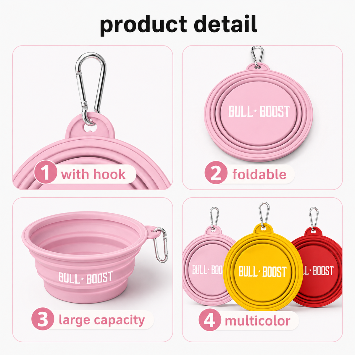 BBP® BPA Free Portable Dog Travel Bowl (3 Pack) 2500 ENTRIES