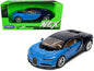 Bugatti Chiron Blue and Dark Blue Two-Tone "NEX Models" Series 1/24 Diecast Model Car by Welly  free shipping USA