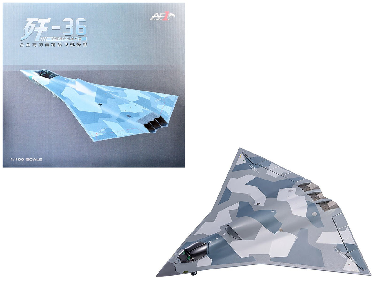 CAC J-36 Stealth Fighter Aircraft "Chinese Military" People’s Liberation Army Air Force 1/100 Diecast Model by Air Force 1  free shipping USA