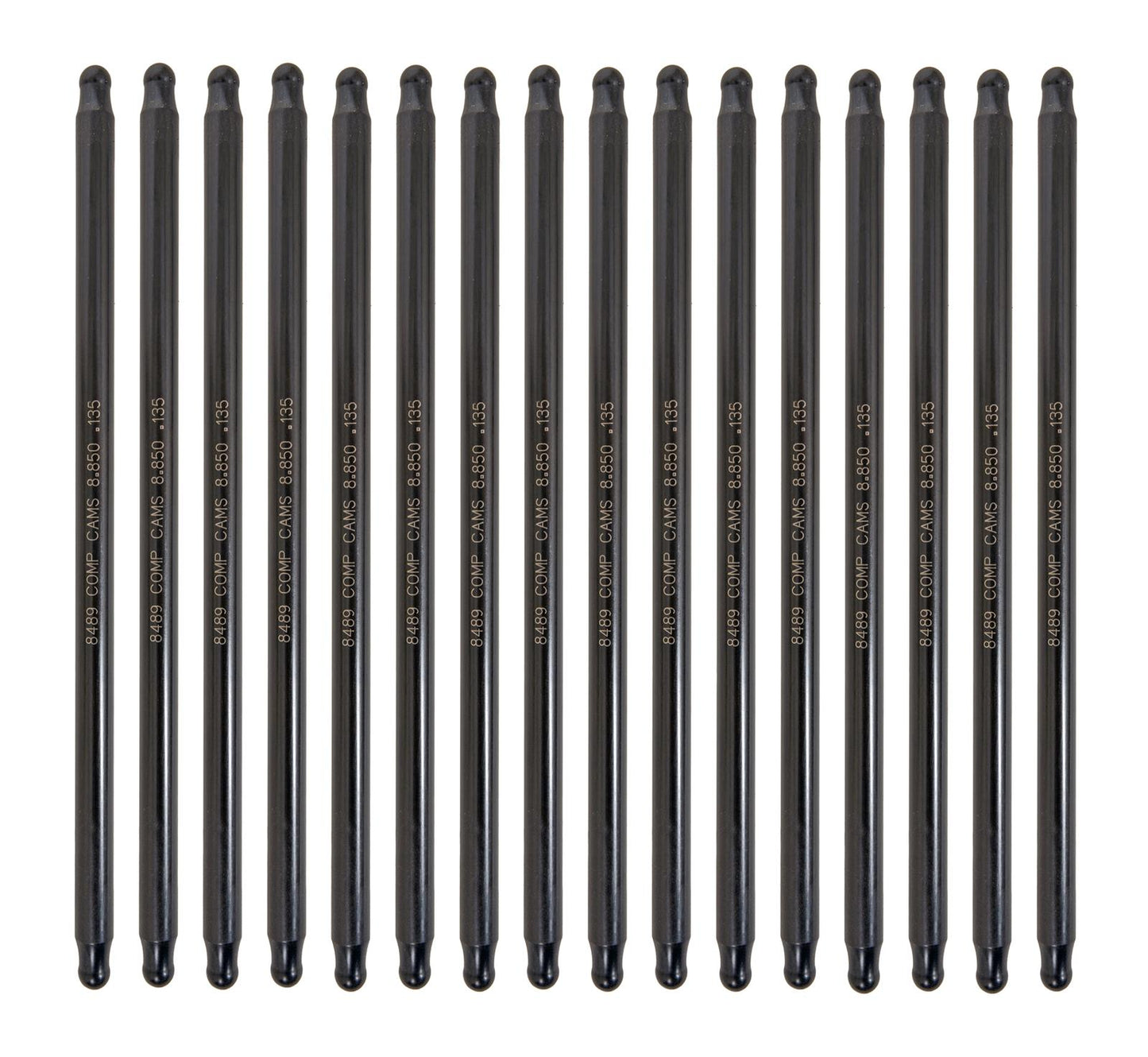 Hi-Tech One-Piece 8.950" Long .135" Wall 3/8" Diameter Pushrod Set