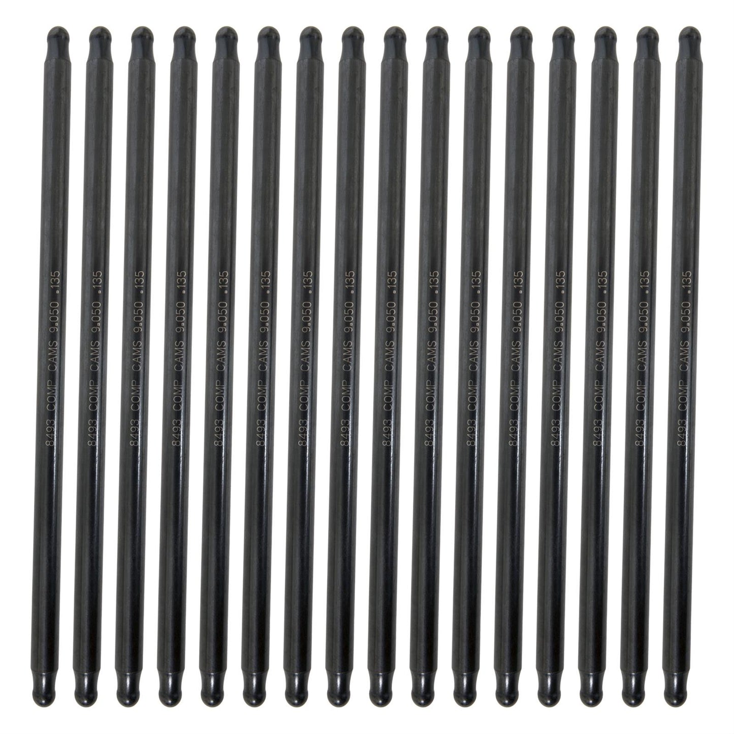 Hi-Tech One-Piece 9.050" Long .135" Wall 3/8" Diameter Pushrod Set