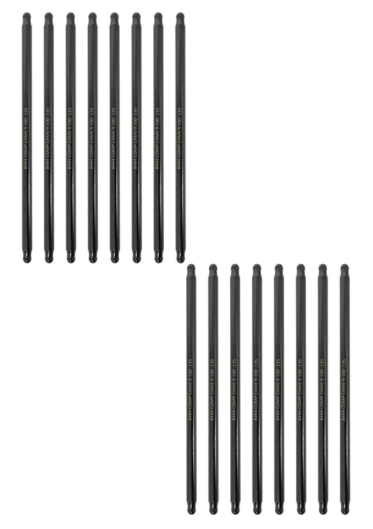 Hi-Tech One-Piece 9.100" Long .135" Wall 3/8" Diameter Pushrod Set