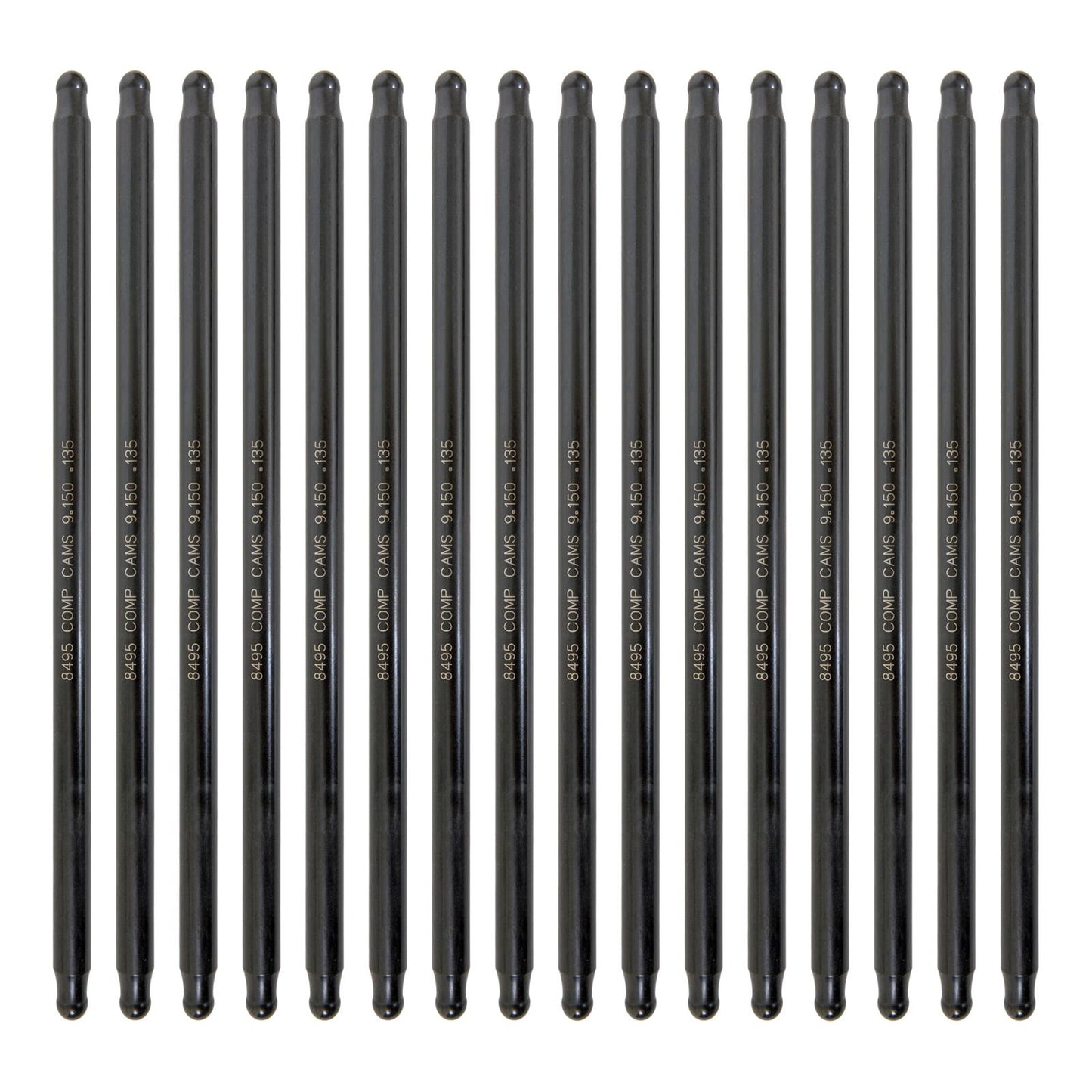 Hi-Tech One-Piece 9.150" Long .135" Wall 3/8" Diameter Pushrod Set