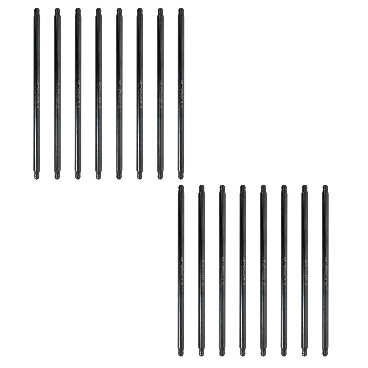 Hi-Tech One-Piece 8.150" Long .135" Wall 3/8" Diameter Pushrod Set