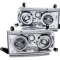 Anzo 1991-1994 Toyota Land Cruiser Crystal Headlights w/ Halo Chrome