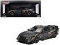 Chevrolet Camaro ZL1 #24 "Hendrick Motorsports Test Car" Matt Black with Graphics 1/18 Model Car by Top Speed  free shipping USA