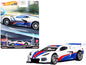 Chevrolet Corvette C8.R Pearl White with Red and Blue Stripes "American Scene" "Car Culture" Series Diecast Model Car by Hot Wheels  free shipping USA