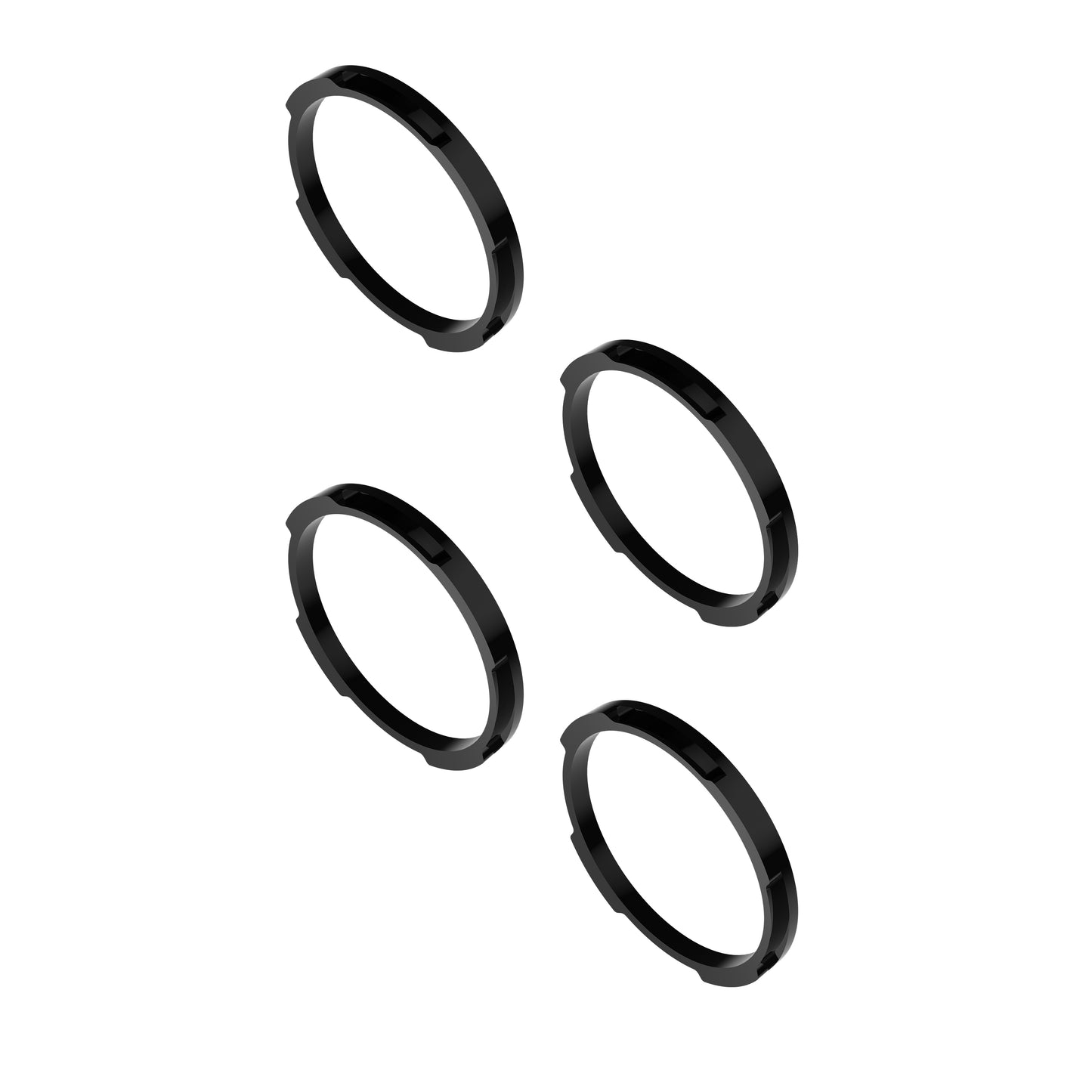 KC HiLiTES BEZEL RING KC FLEX ERA BAR BLACK 4PC - 30581