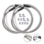 SS Braided Transmission Cooler Hose Lines Fittings TH350 700R4 TH400 52" Length