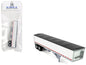 Covered Grain Trailer White with Black Tarp 1/87 (HO) Plastic Model Car by HO Logistics  free shipping USA