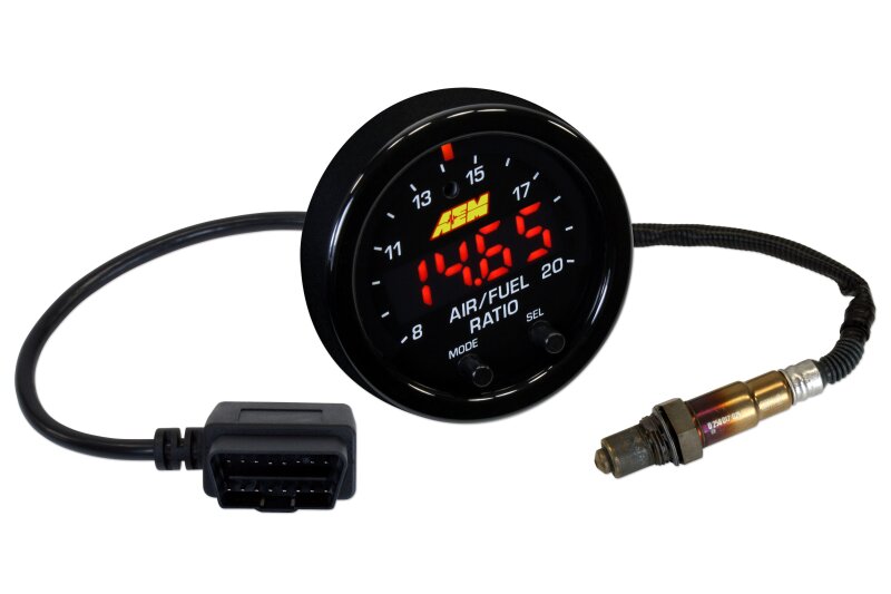 AEM Electronics X-Series OBDII Wideband UEGO AFR Sensor Controller Gauge