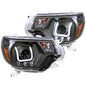 Anzo 2012-2015 Toyota Tacoma Projector Headlights w/ U-Bar Black