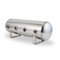 AIRLIFT 2.5 Gal Alum Air Tank - (4) 1/4" face ports, & 1/4" drain port - 20" L