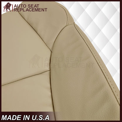 2007 - 2013 Acura MDX Driver Or Passenger Replacement Seat Covers: Non-Perforated Tan