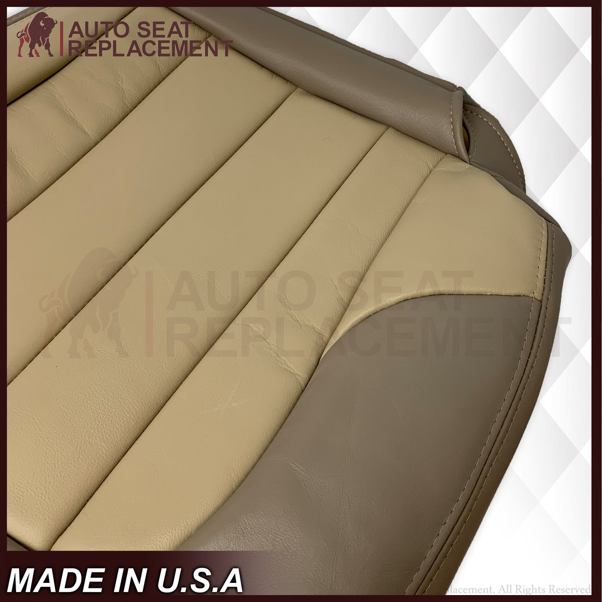 2004 2005 GMC Envoy SLT XL Bottom Replacement Seat Covers 2 Tone Tan: Choose your material