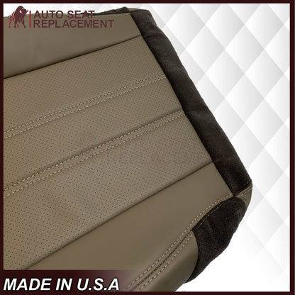 2008 -2020 For Dodge Grand Caravan Front Replacement Seat Cover: Tan Perforated