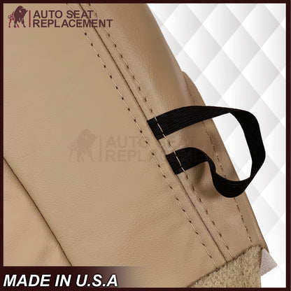 2006 - 2011 Buick Lucerne Driver or Passenger Bottom Perforated Seat Cover In Light Cashmere Tan: Choose Leather or Vinyl
