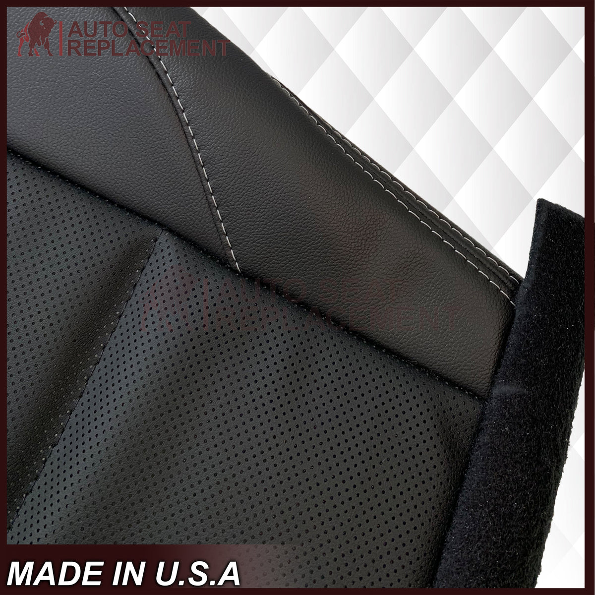 2015 - 2019 Subaru Outback LIMITED Front Bottom Replacement Seat Covers In Black