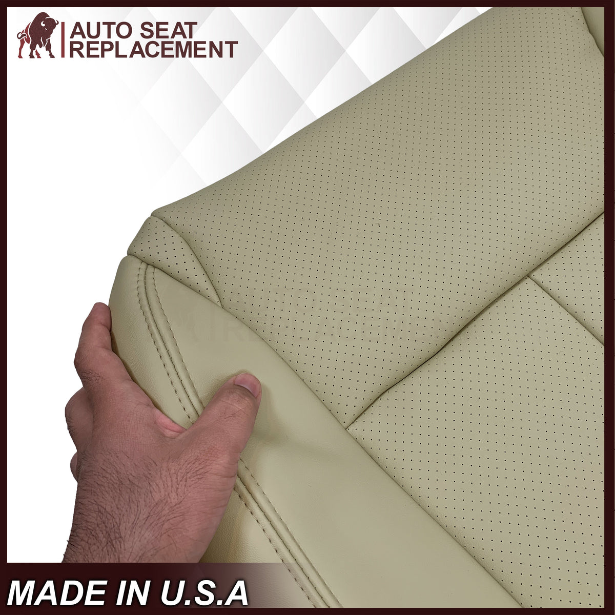 2006-2010 for Infiniti M45 M35 Sedan Bottom Replacement Seat Cover In Wheat Tan