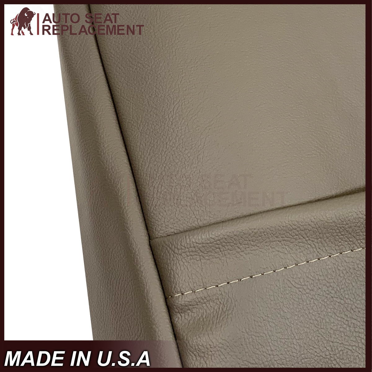 2002 - 2003 Dodge Ram 1500 2500 3500 4500 Laramie SLT Replacement Synthetic Leather & Suede Seat Cover In Tan