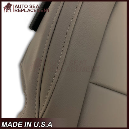 2015 - 2022 GMC Canyon & Canyon Denali (PERFORATED) Replacement Bottom Seat Covers in Jet Black OR Gray / Dune Tan: Choose your side