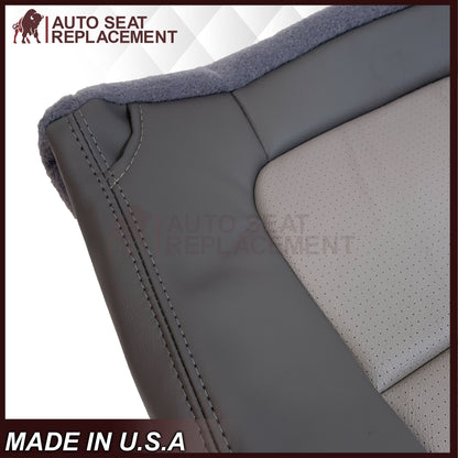 2001 Ford F250 Platinum Edition New Vinyl Replacement Seat Cover in 2-Tone Gray