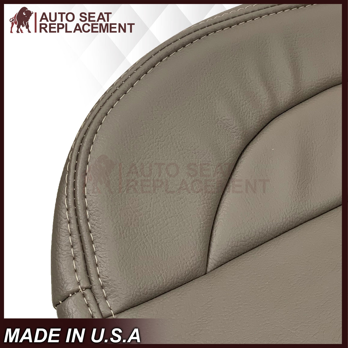 2004-2005 Dodge Ram 1500 2500 3500 4500 Laramie SLT Replacement Synthetic Leather & Suede Seat Cover In Tan