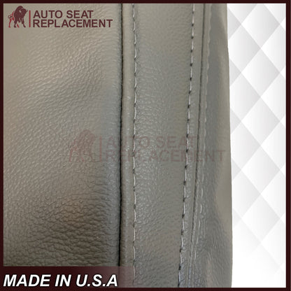 2014-2024 Chevy Silverado 4500HD 5500HD 6500HD WORK TRUCK Synthetic Leather Seat Covers: Gray