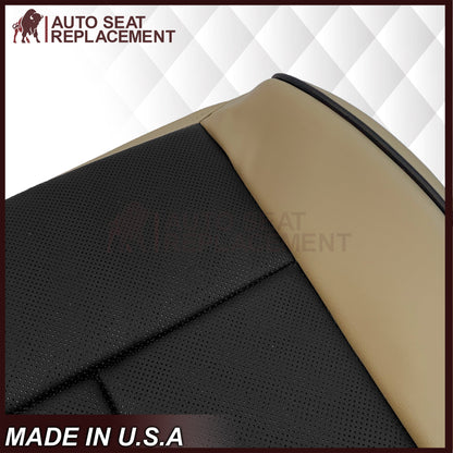 2007 - 2014 Lincoln Navigator Replacement Genuine Leather or Synthetic Leather Seat Cover in Tan & Black