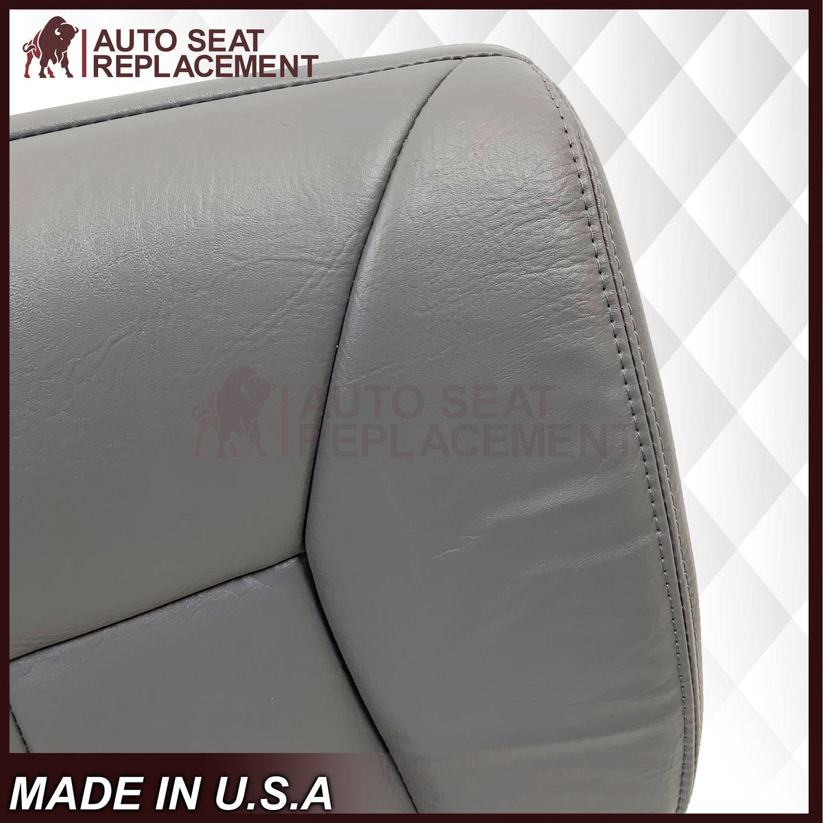1998-2002 Dodge Ram 1500 2500 3500 Extended Cab Driver OR Passenger Bottom Seat Cover in Mist Gray: Choose From Variation