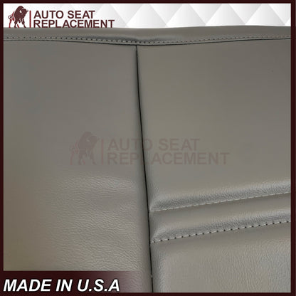 1999-2002 Ford F250 F350 F450 Super Duty XL Work Truck Synthetic Leather Front Bench Top & Bottom in Gray & Tan