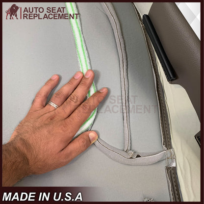 2004-2005 Dodge Ram 1500 2500 3500 4500 Laramie SLT Replacement Synthetic Leather & Suede Seat Cover In Tan