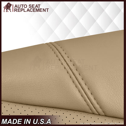2007-2014 Chevy Silverado Suburban Tahoe Perforated Seat Cover in Light Cashmere Tan: Choose From Variation