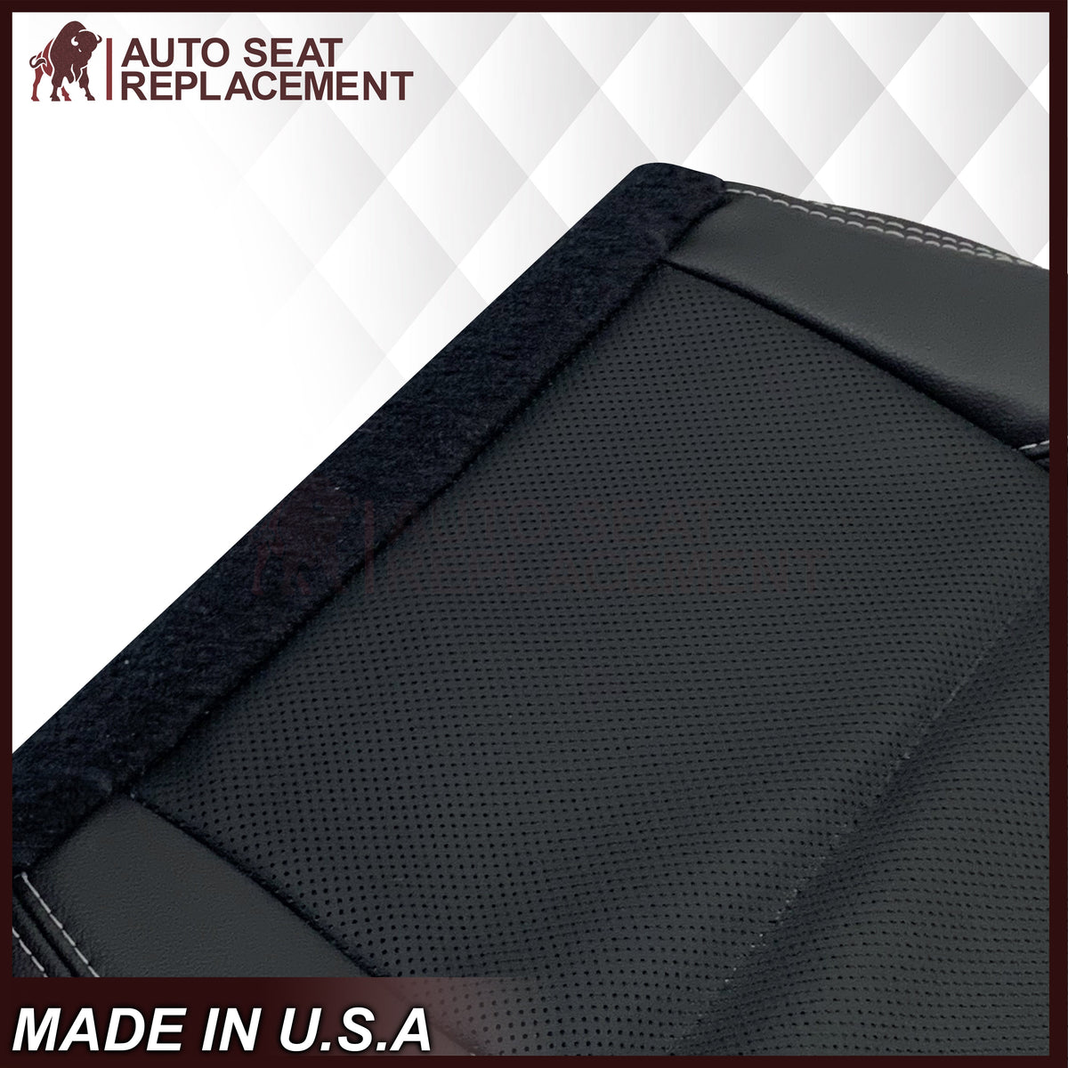 2015 - 2019 Subaru Outback LIMITED Front Bottom Replacement Seat Covers In Black