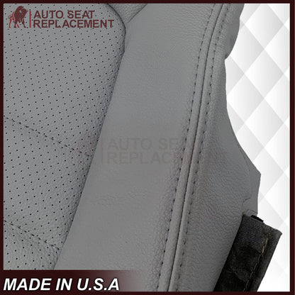 2015 - 2021 Mercedes Benz C250 C300 C350 Coupe Bottom Synthetic Leather Replacement Seat Cover In Gray