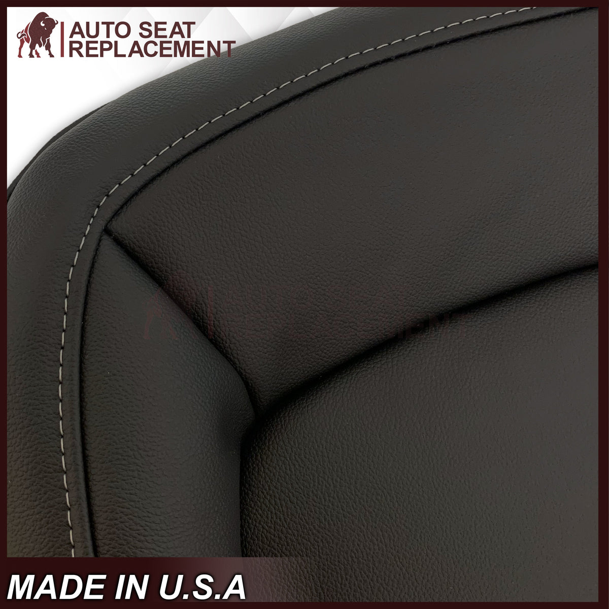 2015 - 2022 GMC Canyon & Canyon Denali (PERFORATED) Replacement Bottom Seat Covers in Jet Black OR Gray / Dune Tan: Choose your side