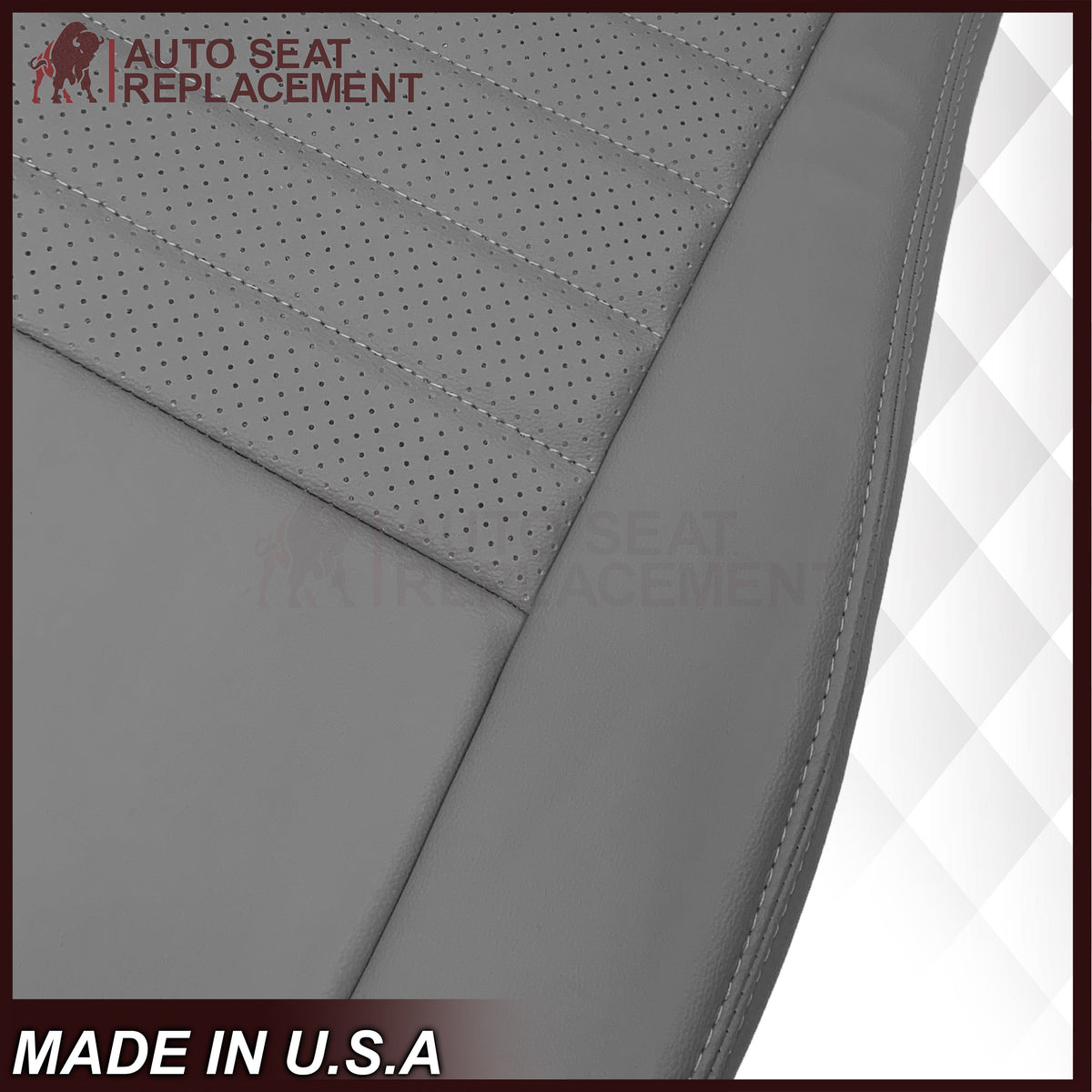 1999-2004 Ford Mustang GT Convertible Replacement Seat Cover In Medium Graphite Gray