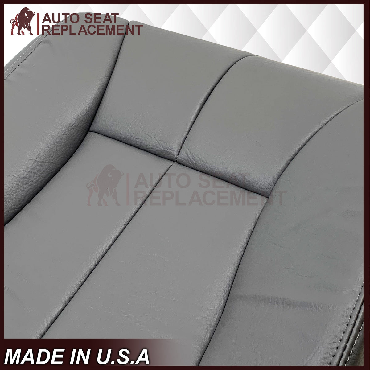 1998-2002 Dodge Ram 1500 2500 3500 Extended Cab Driver OR Passenger Bottom Seat Cover in Mist Gray: Choose From Variation