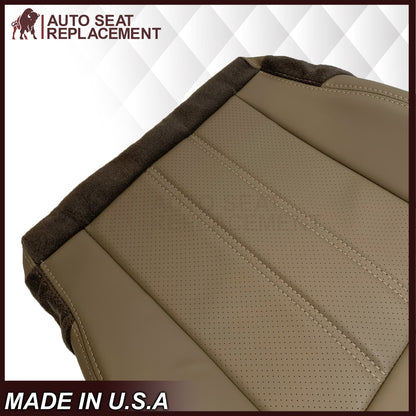 2008 -2020 For Dodge Grand Caravan Front Replacement Seat Cover: Tan Perforated