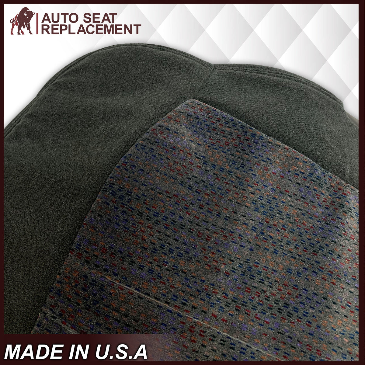 1999 2000 2001 2002 Chevy Silverado 1500 2500 3500 HD LS LT Replacement Seat Cover in Dark Gray Cloth