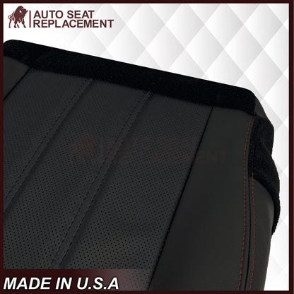 2008 - 2020 For Dodge Grand Caravan Front Pattern #2 Replacement Seat Cover W/ Red Stitching