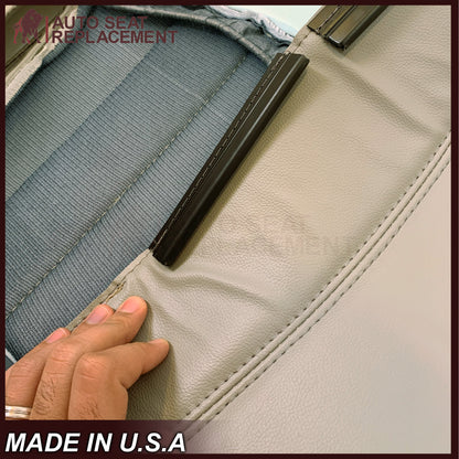 2008-2012 Buick Enclave Perforated Replacement Seat Covers In Tan: Choose Leather or Syn. Leather