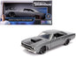 Dom's Plymouth Road Runner Gray Metallic with Black Hood Stripe "Fast & Furious" Movie 1/24 Diecast Model Car by Jada  free shipping USA