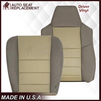 2002 - 2004 Ford Excursion Eddie Bauer Replacement Seat Covers 2 Tone Gray-Tan: Choose From Variations