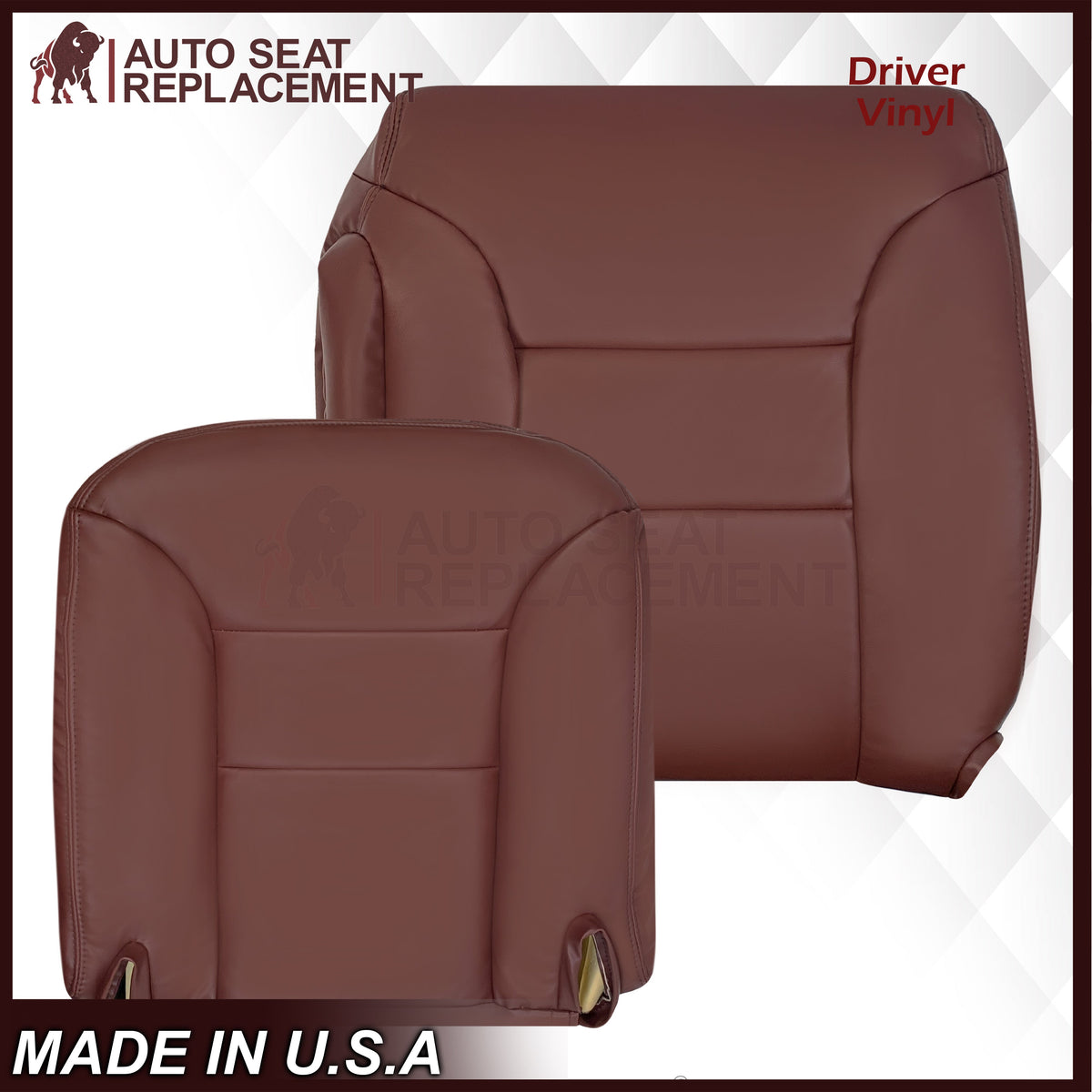 1995 1996 1997 1998 1999 Chevy Silverado LT LS Z71 Vinyl Seat Covers In Ruby Red